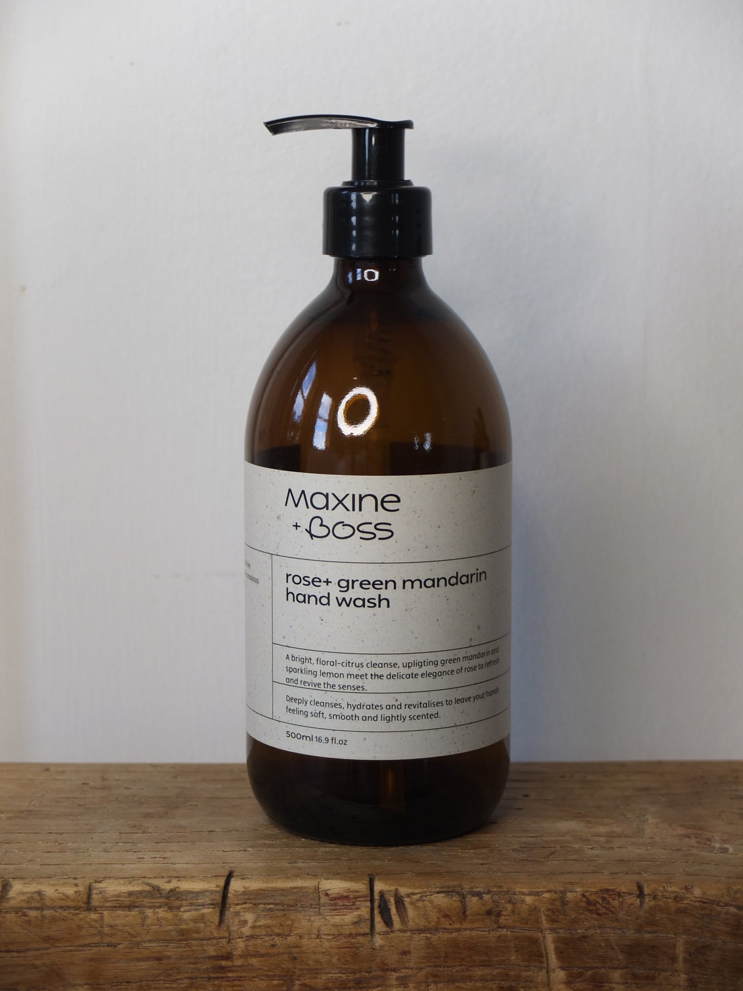 rose + green mandarin hand wash