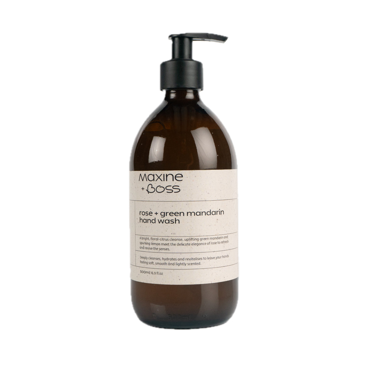 rose + green mandarin hand wash