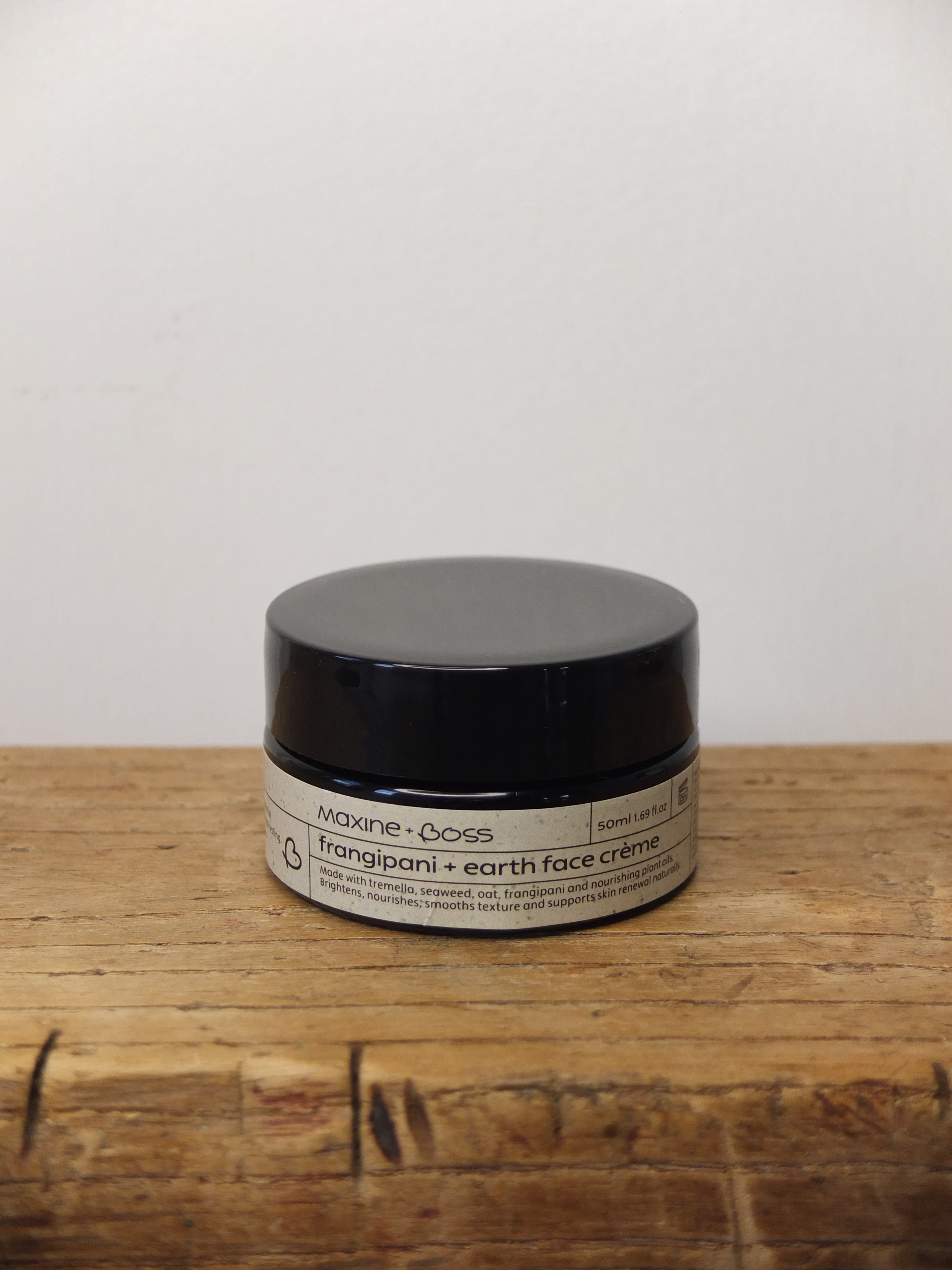 frangipani + earth face crème – Maxine + Boss