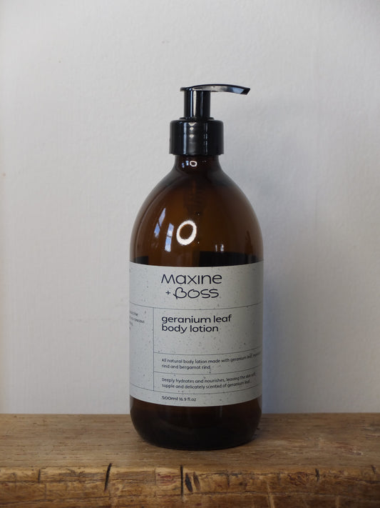 geranium leaf body lotion