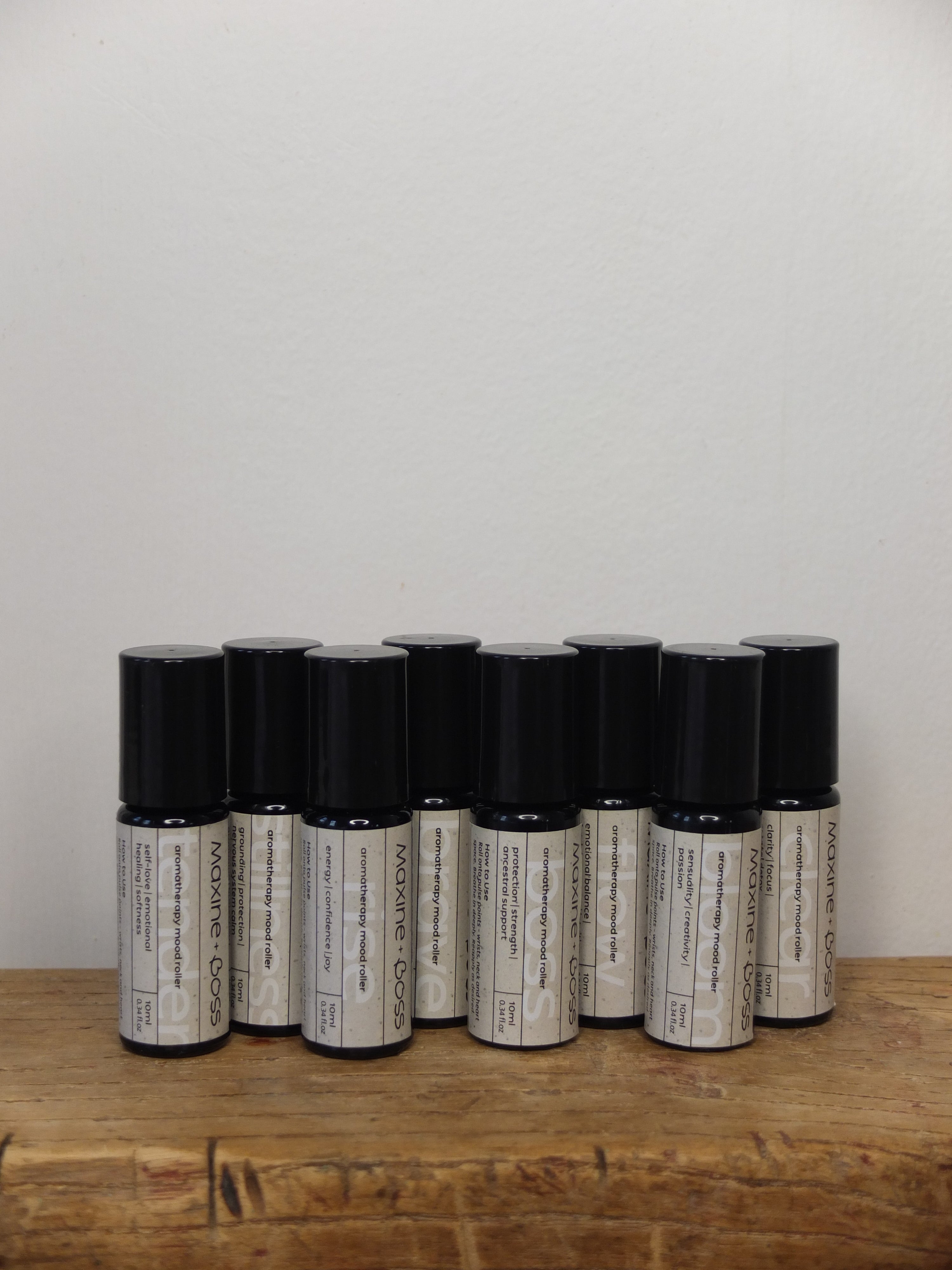 full aromatherapy roll on perfume set of 8 – Maxine + Boss