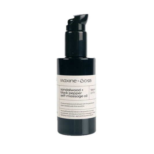 sandalwood +  black pepper self-massage oil